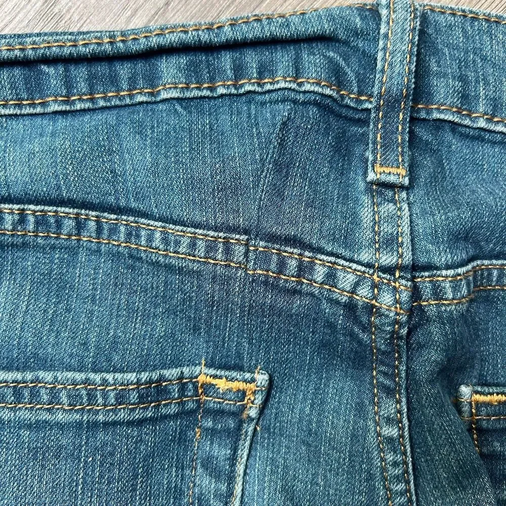 Levi's 505 Medium Wash Regular Fit Straight Leg Denim Blue Jeans Men's 36x34
